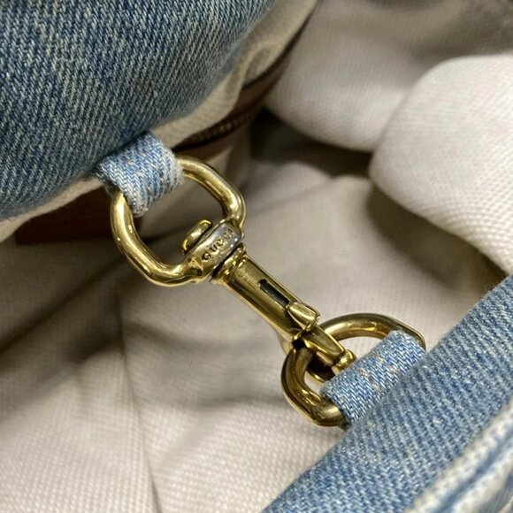 Auth GUCCI Soho 308982 Light Blue Denim - Shoulder Bag - Picture 14 of 16